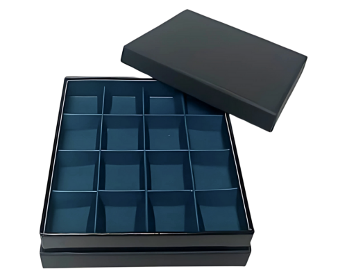 Etage Box base L139xW139xH24mm + compartments black blueberry